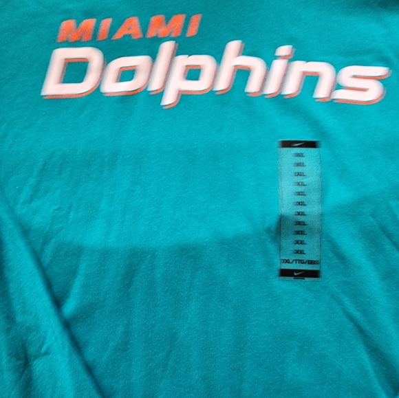Nike Dri-Fit NFL - Miami Dolphins Long sleeve Shirt W/ Hood - Picture 4 of 5